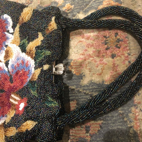 40s inspired handmade beaded purse gorgeous lining